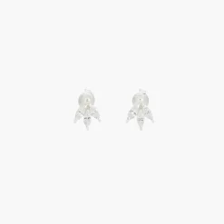 Clearance Balaboosté Puces d'oreilles fleurs Argent Garanti