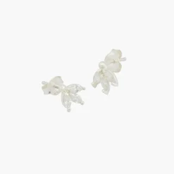 Clearance Balaboosté Puces d'oreilles fleurs Argent Garanti