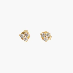 Discount Balaboosté Puces d'oreilles pyramide zirconium Argent Garanti - doré