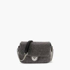 Best Balaboosté Sac à bandoulière bi-matière lurex gris