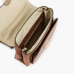 New Balaboosté Sac à bandoulière effet croco camel