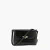 Store Balaboosté Sac à bandoulière effet croco noir