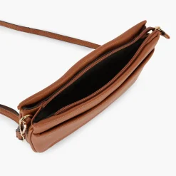 Sale Balaboosté Sac à bandoulière effet grainé camel