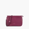 Shop Balaboosté Sac à bandoulière effet grainé violet