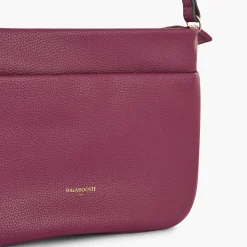 Shop Balaboosté Sac à bandoulière effet grainé violet