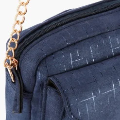 Outlet Balaboosté Sac à bandoulière métallisé bleu