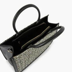 Shop Balaboosté Sac à main jacquard noir et blanc