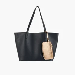 Shop Balaboosté Sac cabas avec pochette - bleu foncé