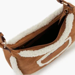 New Balaboosté Sac porté épaule bi-matière camel