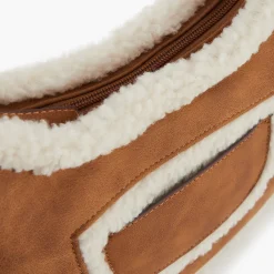 New Balaboosté Sac porté épaule bi-matière camel