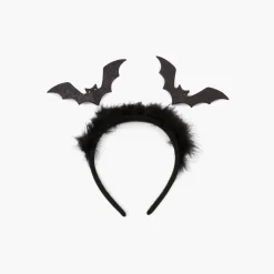 Outlet Balaboosté Serre tête chauve souris noir glitter et fourrure Actua Halloween