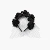 Clearance Balaboosté Serre-tête Halloween voile et grosses fleurs