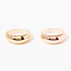 New Balaboosté Set de 2 bagues - doré et bronze
