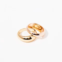 New Balaboosté Set de 2 bagues - doré et bronze