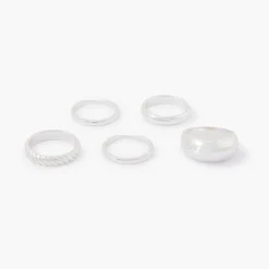 New Balaboosté Set de 5 bagues assorties