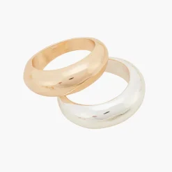 Flash Sale Balaboosté Set de 2 bagues doré/argenté