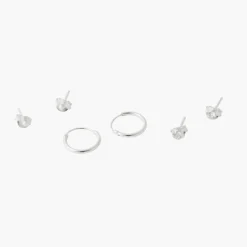 Hot Balaboosté Set de 3 boucles d'oreilles Argent Garanti