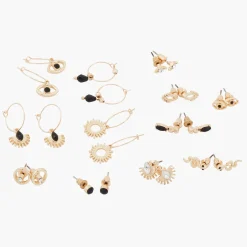 Clearance Balaboosté Set de 12 boucles d'oreilles fantaisies