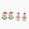 Flash Sale Balaboosté Set de 2 boucles d'oreilles Noël pingouin et bonhomme de neige