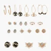 Store Balaboosté Set de 12 boucles d'oreilles créoles et puces