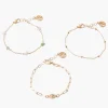 Online Balaboosté Set de 3 bracelets assortis avec pierres fines