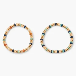 Outlet Balaboosté Set de 2 bracelets élastiques à perles plates