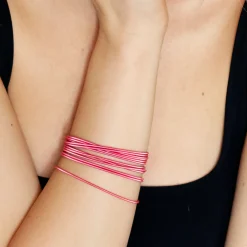 Best Balaboosté Set de 12 bracelets ressorts Octobre Rose