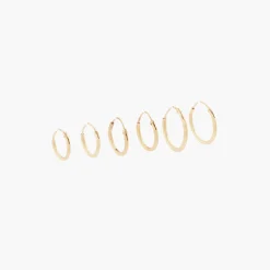 Flash Sale Balaboosté Set de 3 créoles Argent Garanti