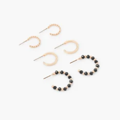 Discount Balaboosté Set de 3 créoles assorties