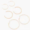 Clearance Balaboosté Set de 3 créoles assorties lisses et twistées