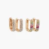 Cheap Balaboosté Set de 2 créoles carrées avec strass