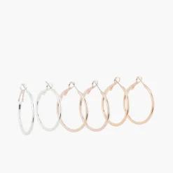 Clearance Balaboosté Set de 3 créoles 32mm