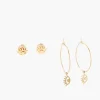 Fashion Balaboosté Set de 2 paires de boucles d'oreilles œil Acier Inoxydable