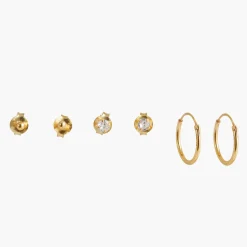 Clearance Balaboosté Set de 3 paires de boucles d'oreilles Argent Garanti