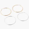 Hot Balaboosté Set de 2 paires de créoles 70mm