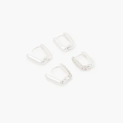 Best Sale Balaboosté Set de 2 paires de créoles rectangulaires