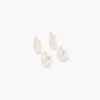 Flash Sale Balaboosté Set de 2 petites créoles articulées argentées