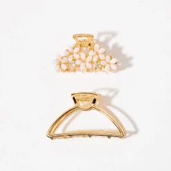 Flash Sale Balaboosté Set de 2 pinces crabe - doré et rose