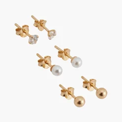 Shop Balaboosté Set de 3 puces d'oreilles Argent Garanti
