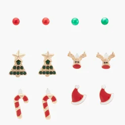 Discount Balaboosté Set de puces d'oreilles multicolore Xmas Party
